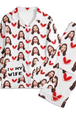 Unisex Long Sleeve Adult Nightwear Pajama Set