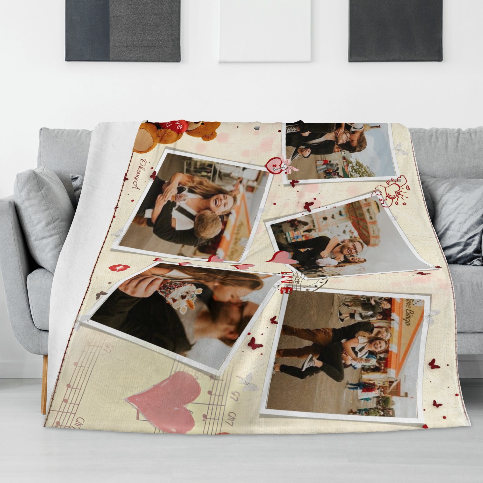 Horizontal Flannel Breathable Blanket 4 Sizes