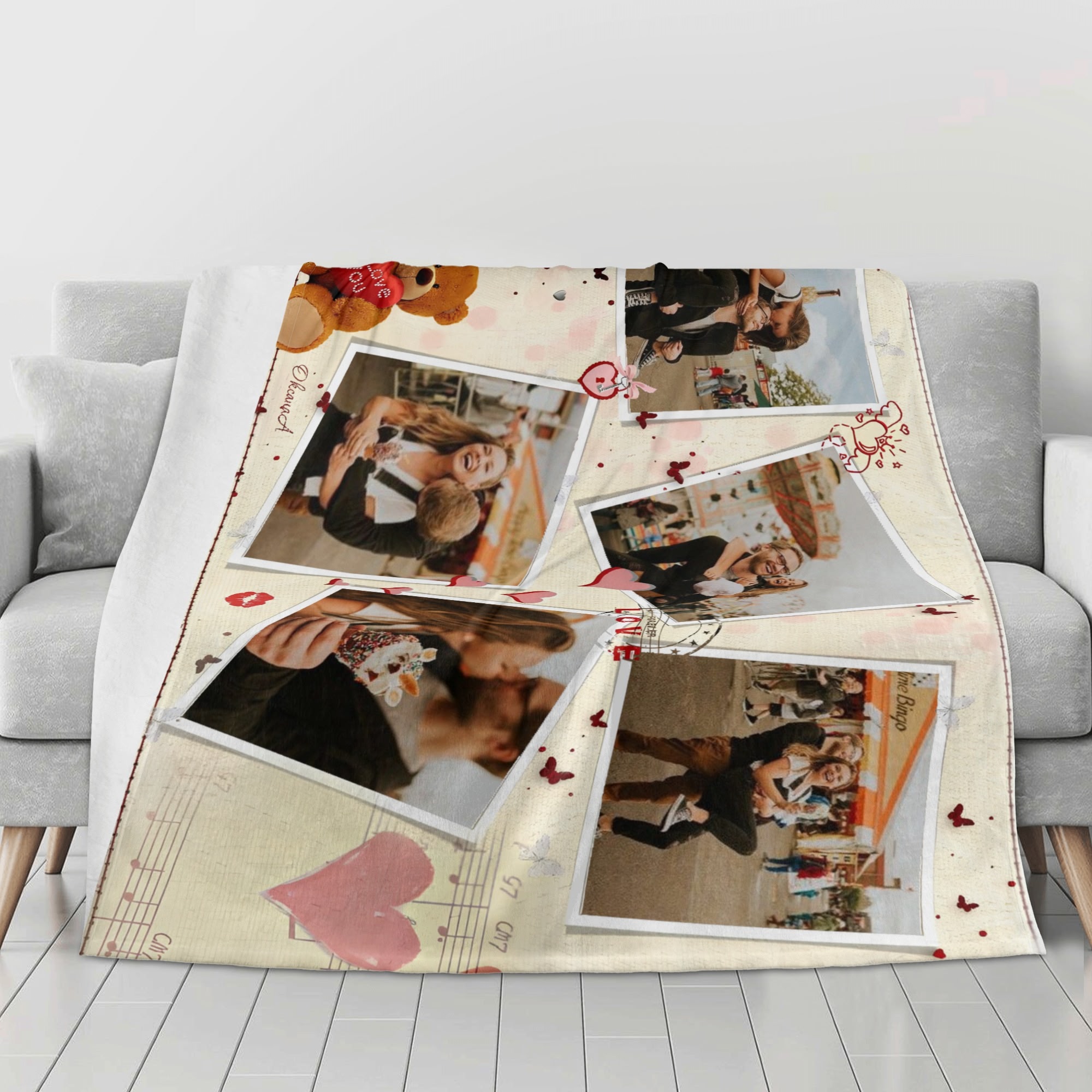 Horizontal Flannel Breathable Blanket 4 Sizes - Image 2