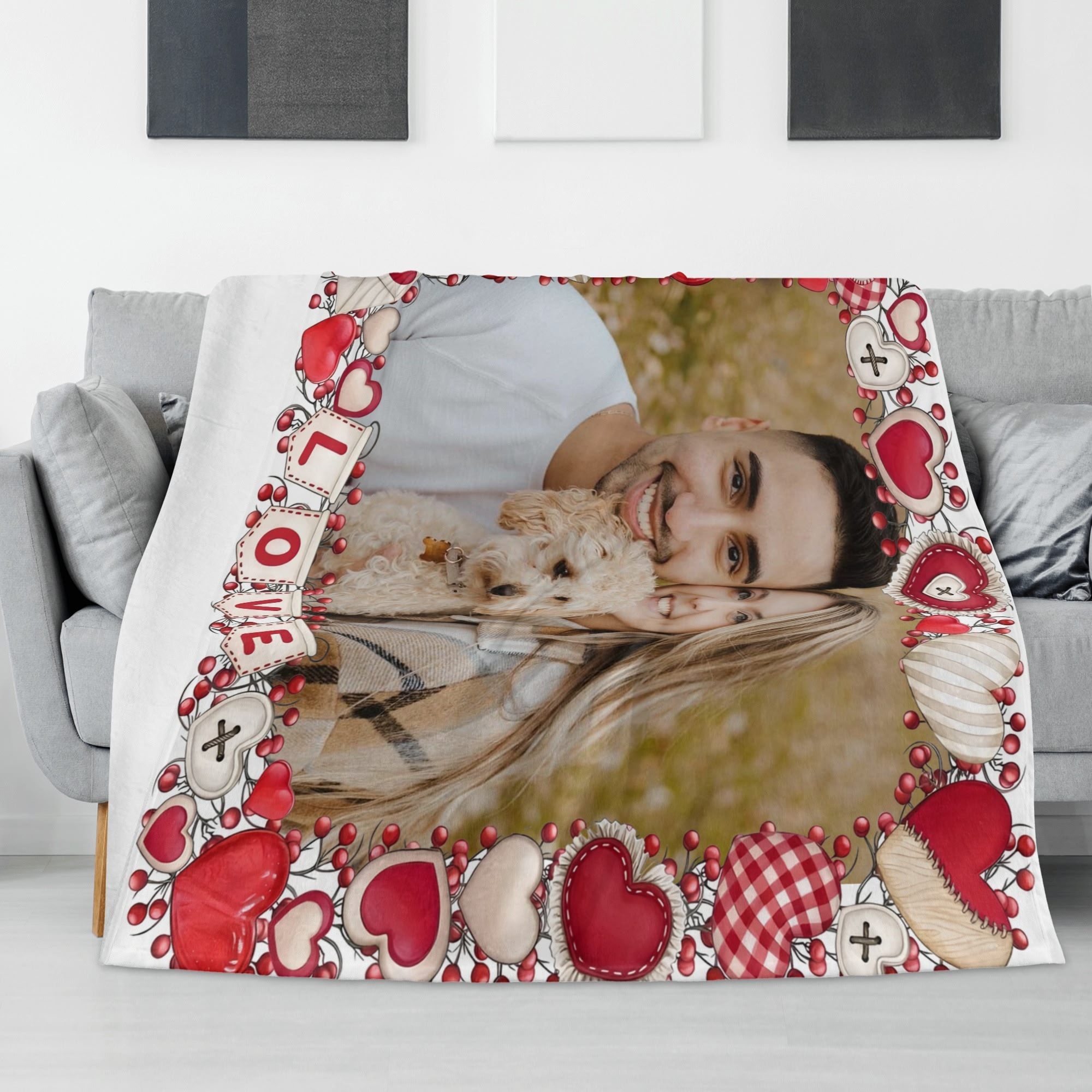 Horizontal Flannel Breathable Blanket 4 Sizes