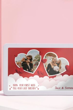 Rectangle LED Mirror Light - Personalized Photo Love Yourself Love Family