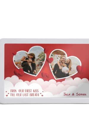 Rectangle LED Mirror Light - Personalized Photo Love Yourself Love Family
