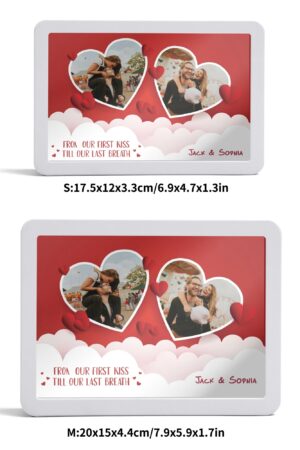 Rectangle LED Mirror Light - Personalized Photo Love Yourself Love Family