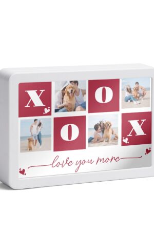 Rectangle LED Mirror Light - Personalized Photo Love Yourself Love Family