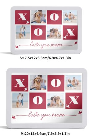 Rectangle LED Mirror Light - Personalized Photo Love Yourself Love Family