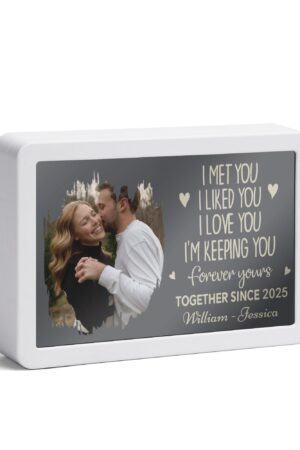 Rectangle LED Mirror Light - Personalized Photo Love Yourself Love Family