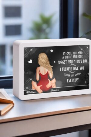 Rectangle LED Mirror Light - Personalized Photo Love Yourself Love Family