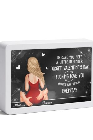Rectangle LED Mirror Light - Personalized Photo Love Yourself Love Family