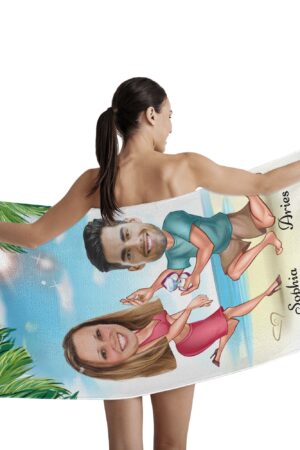 Personalized Soft Bath Towel 2 Sizes for Bathroom Gym and Travel
