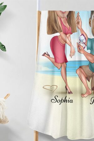 Personalized Soft Bath Towel 2 Sizes for Bathroom Gym and Travel