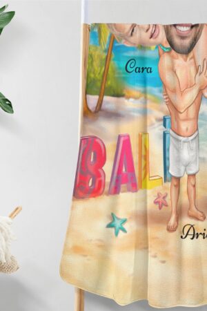 Personalized Soft Bath Towel 2 Sizes for Bathroom Gym and Travel