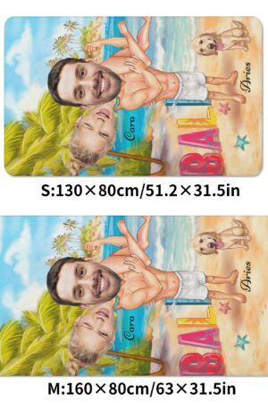 Personalized Soft Bath Towel 2 Sizes for Bathroom Gym and Travel