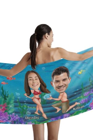 Personalized Soft Bath Towel 2 Sizes for Bathroom Gym and Travel