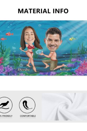 Personalized Soft Bath Towel 2 Sizes for Bathroom Gym and Travel