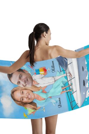 Personalized Soft Bath Towel 2 Sizes for Bathroom Gym and Travel