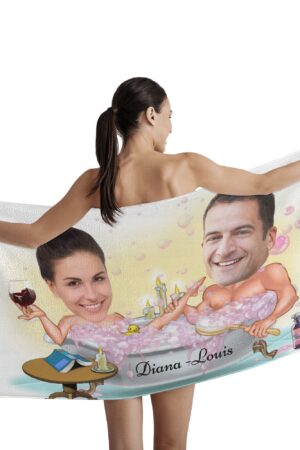 Personalized Soft Bath Towel 2 Sizes for Bathroom Gym and Travel