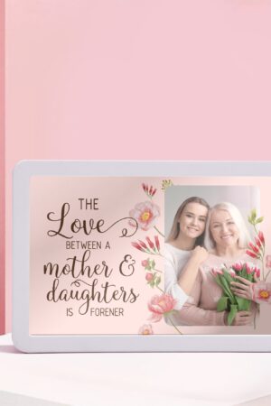 Rectangle LED Mirror Light - Personalized Photo Love Yourself Love Family
