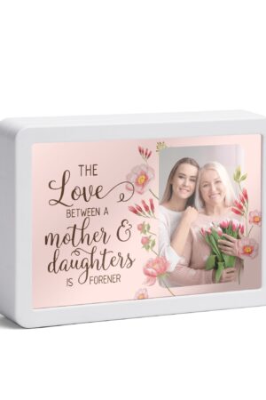 Rectangle LED Mirror Light - Personalized Photo Love Yourself Love Family