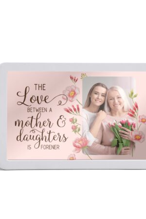 Rectangle LED Mirror Light - Personalized Photo Love Yourself Love Family