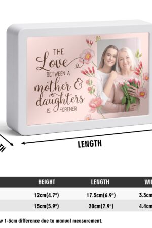 Rectangle LED Mirror Light - Personalized Photo Love Yourself Love Family