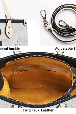 New Version-Luxury Women Twill Faux Leather Handbag