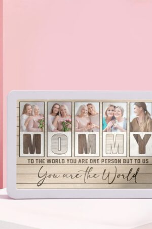 Rectangle LED Mirror Light - Personalized Photo Love Yourself Love Family