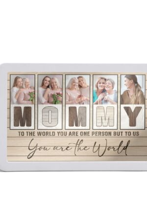 Rectangle LED Mirror Light - Personalized Photo Love Yourself Love Family