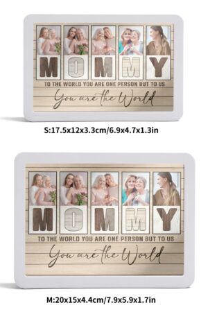 Rectangle LED Mirror Light - Personalized Photo Love Yourself Love Family