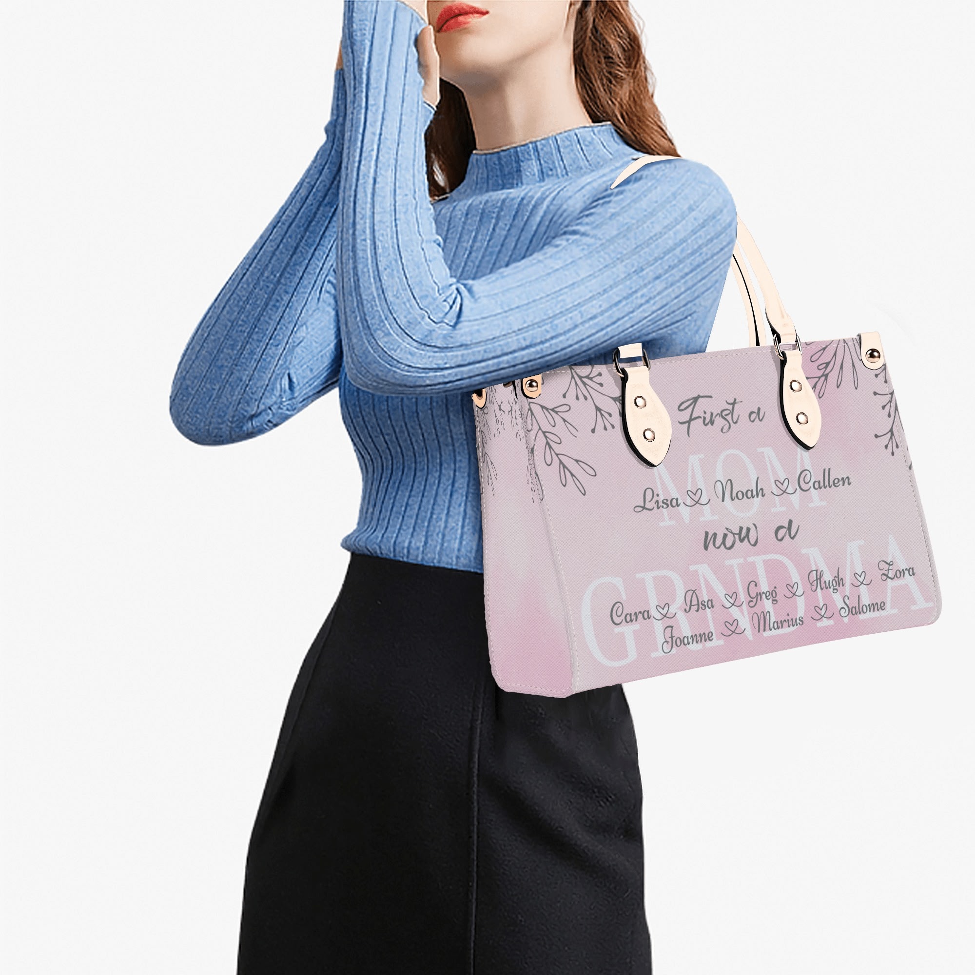 New Version-Luxury Women Twill Faux Leather Handbag - Image 20