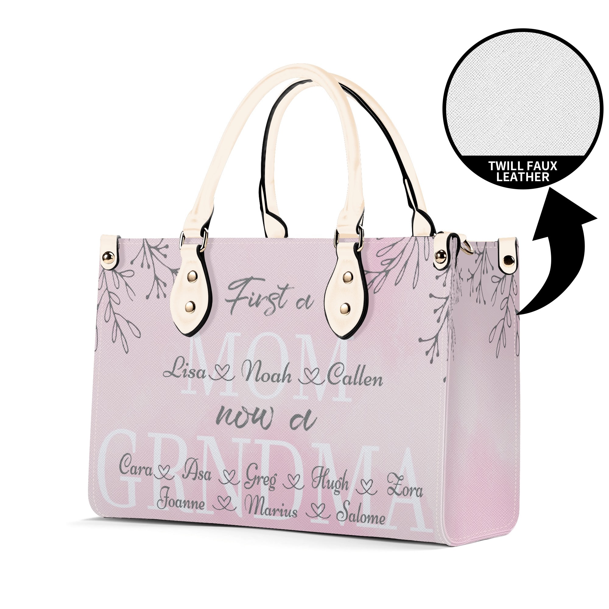 New Version-Luxury Women Twill Faux Leather Handbag - Image 14