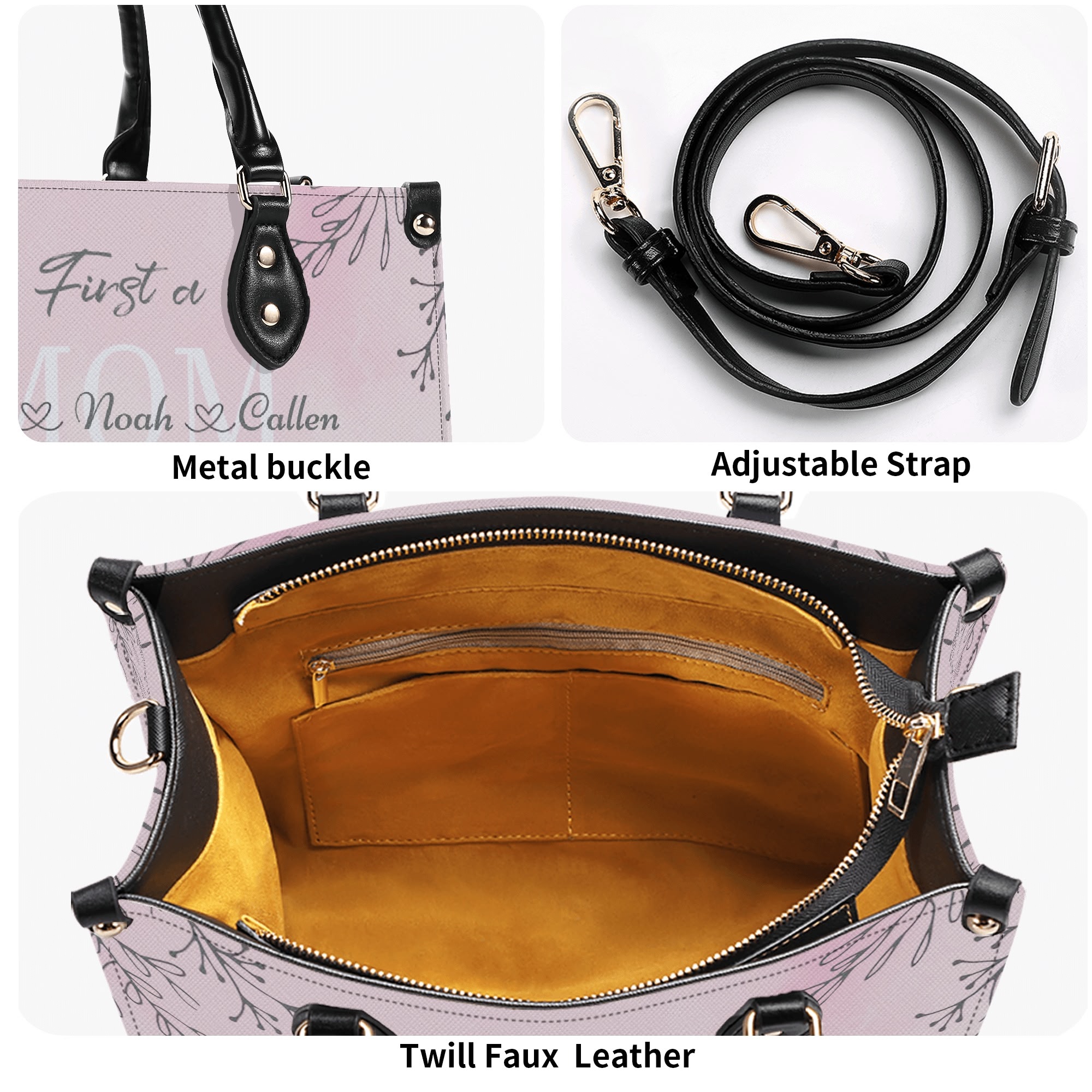 New Version-Luxury Women Twill Faux Leather Handbag - Image 12