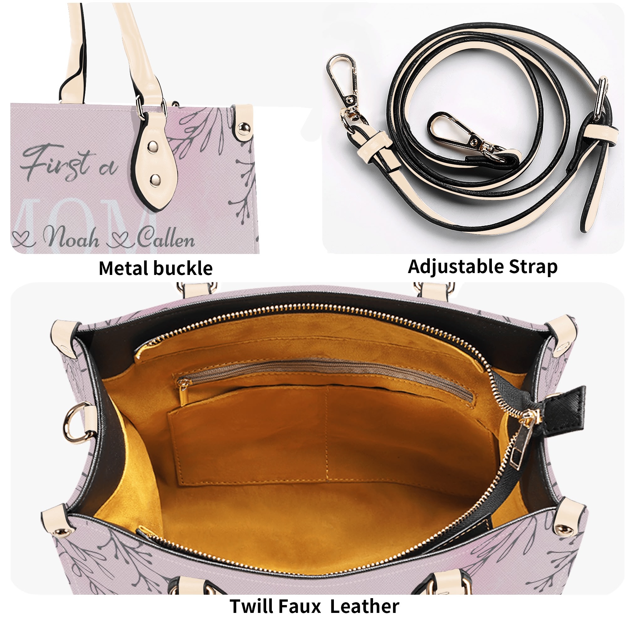 New Version-Luxury Women Twill Faux Leather Handbag - Image 24