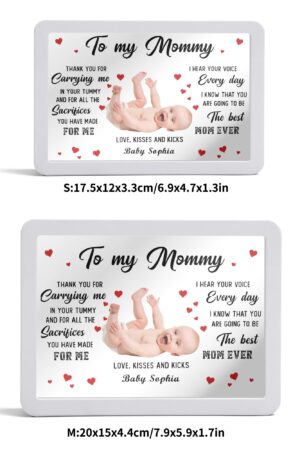 Rectangle LED Mirror Light - Personalized Photo Love Yourself Love Family