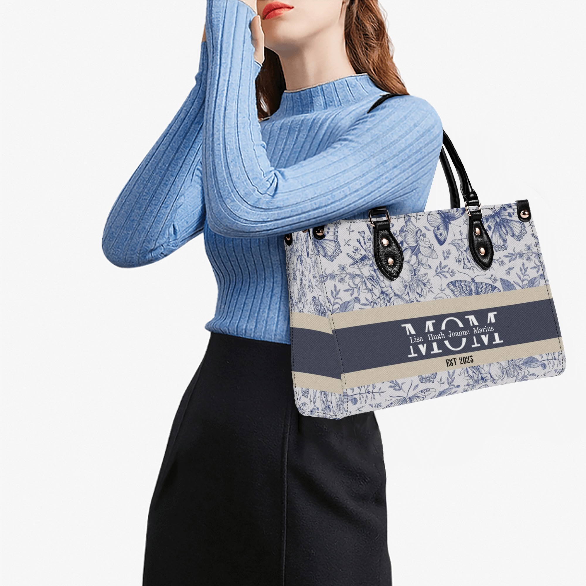 New Version-Luxury Women Twill Faux Leather Handbag - Image 8