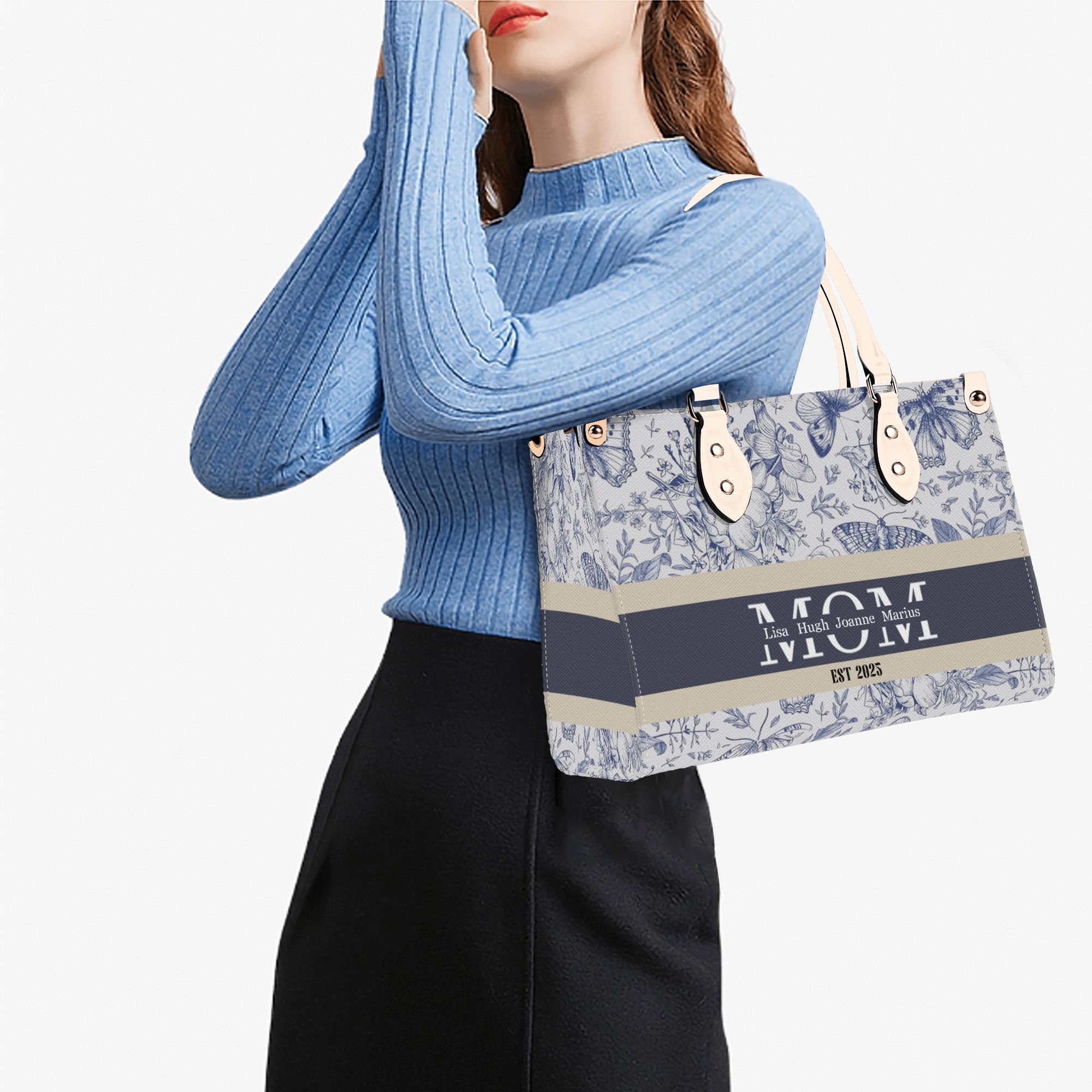 New Version-Luxury Women Twill Faux Leather Handbag - Image 20