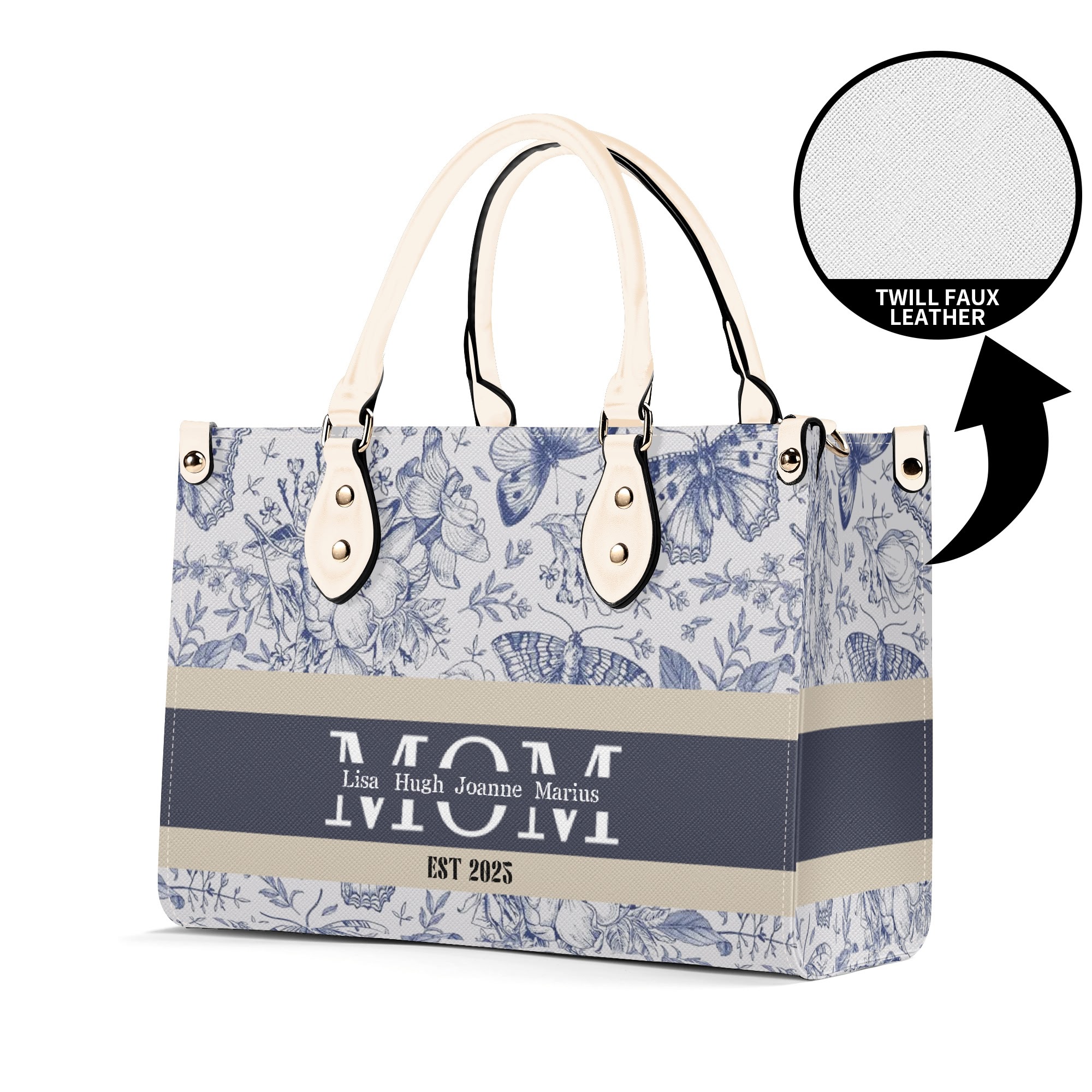 New Version-Luxury Women Twill Faux Leather Handbag - Image 14