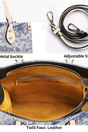 New Version-Luxury Women Twill Faux Leather Handbag