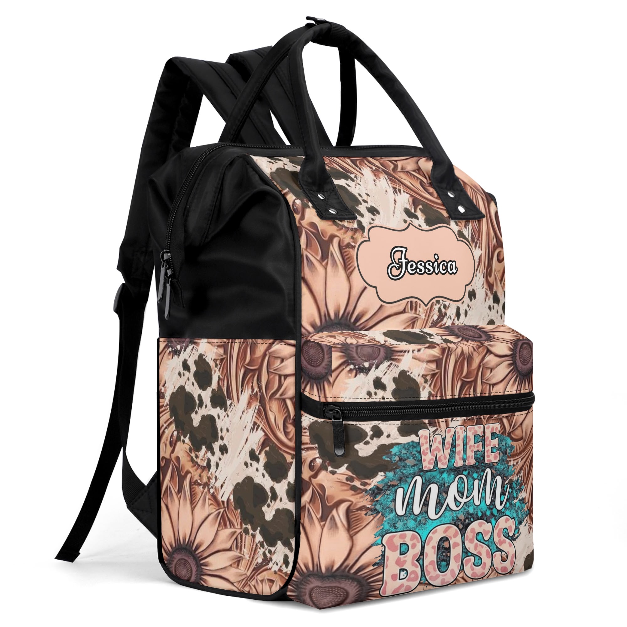 Large Capacity Diaper Bag Mummy Backpack Nursing Duckbilled Backpack - Image 3