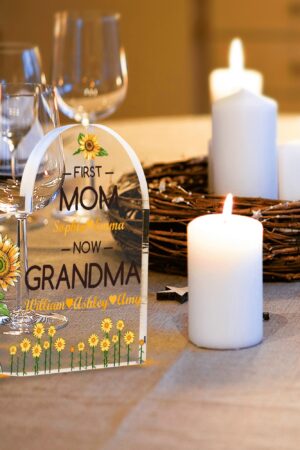 Heart Shaped Christmas Acrylic Keepsake Ornament Personalized Gift