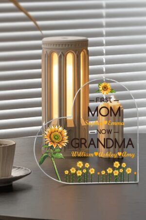 Heart Shaped Christmas Acrylic Keepsake Ornament Personalized Gift