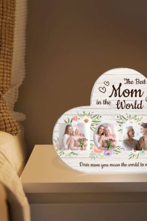 Heart Shaped Christmas Acrylic Keepsake Ornament Personalized Gift