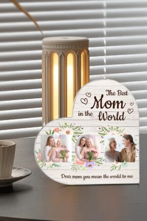 Heart Shaped Christmas Acrylic Keepsake Ornament Personalized Gift