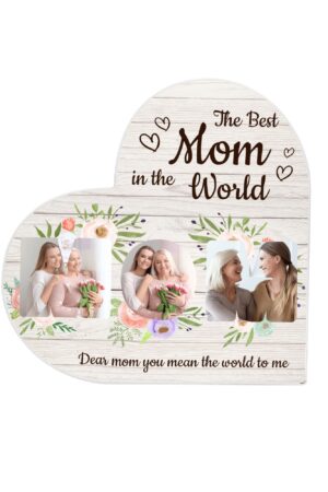 Heart Shaped Christmas Acrylic Keepsake Ornament Personalized Gift