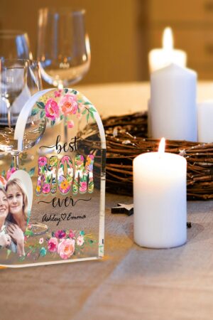 Heart Shaped Christmas Acrylic Keepsake Ornament Personalized Gift