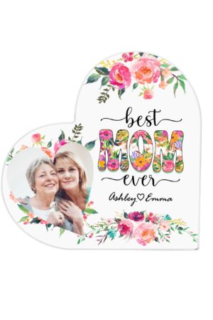 Heart Shaped Christmas Acrylic Keepsake Ornament Personalized Gift