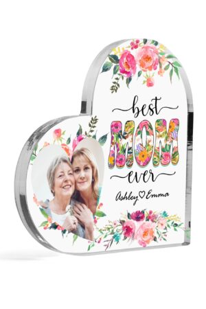 Heart Shaped Christmas Acrylic Keepsake Ornament Personalized Gift