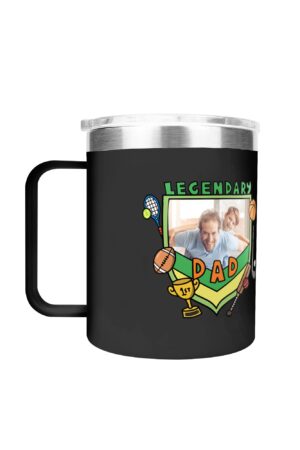 Custom 12oz Stainless Steel Coffee Mug Coffee Cup with Lid and Handle