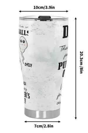 3D Personalized Stainless Steel Tumbler 30oz Printed Cup Gift