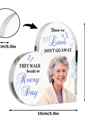 Heart Shaped Christmas Acrylic Keepsake Ornament Personalized Gift