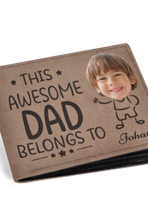 Men's Minimalist PU Leather Wallet Paper Folded Wallet